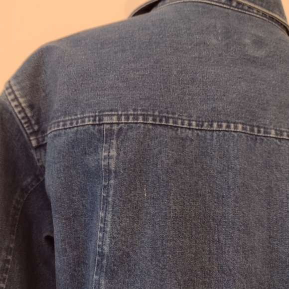 Talbots Vintage 100% Cotton Denim Jacket Size M - Picture 2 of 12